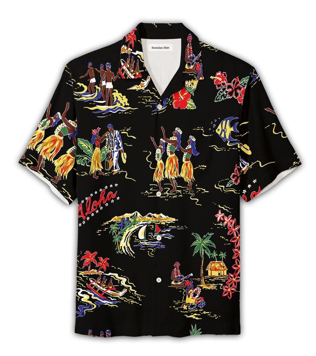 Felacia [Hawaii Shirt] Aloha Hawaii Life Hawaiian Aloha Shirts-ZX1360